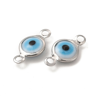 304 Stainless Steel Connector Charms STAS-G305-09P-1