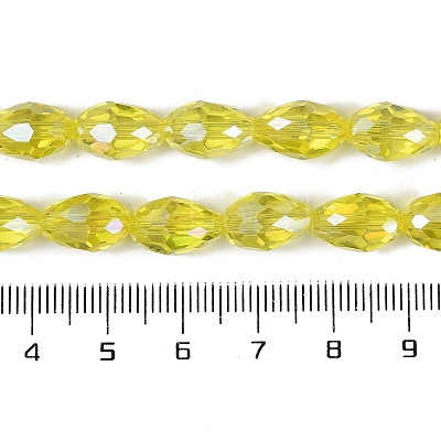 Transparent Electroplate Glass Beads Strands EGLA-N013-T4mm-B26-1