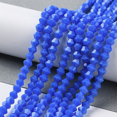 Opaque Solid Color Imitation Jade Glass Beads Strands LS-EGLA-A039-P4mm-D11-1