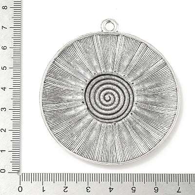 Tibetan Style Alloy Big Pendants TIBEP-F077-01C-1