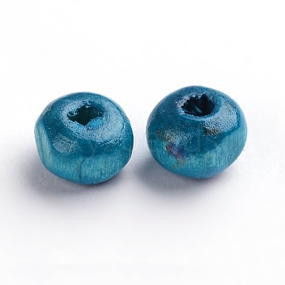 Dyed Natural Wood Beads WOOD-S614-8-LF-1
