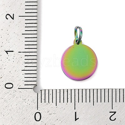 Ion Plating(IP) 304 Stainless Steel Pendants STAS-I311-33C-RC-1