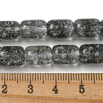 Transparent Crackle Glass Beads Strands GLAA-NH0001-04D-1