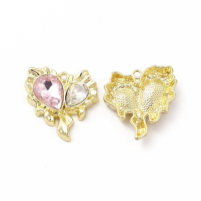 Rack Plating Alloy with Glass Pendants FIND-G051-05LG-02-1