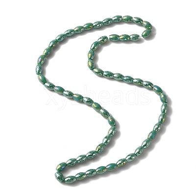 Glass Beads Strand GLAA-WH0033-54E-1