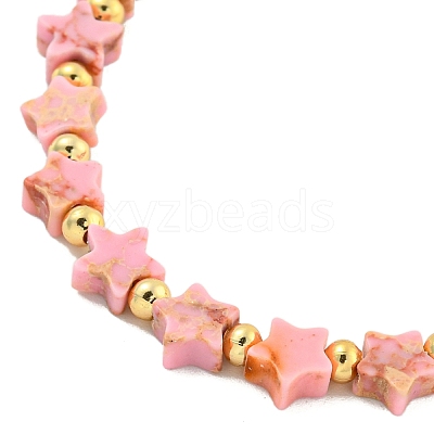 Synthetic Imperial Jasper Beaded Necklaces NJEW-P311-04C-G-1
