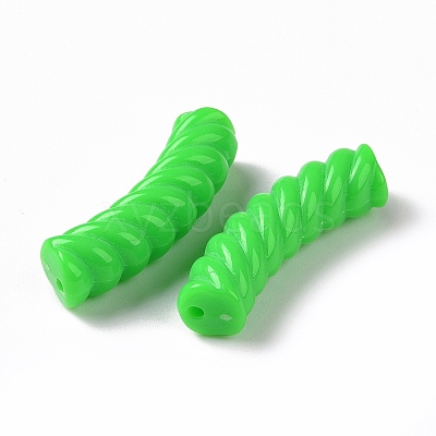 Opaque Acrylic Beads OACR-A016-03-1