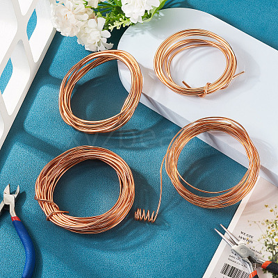 4 Rolls 4 Sizes Round Aluminum Wire AW-TA0001-04A-01-1