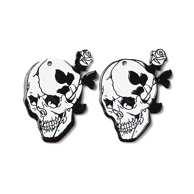 Halloween Printed Acrylic Pendants SACR-G026-02D-1