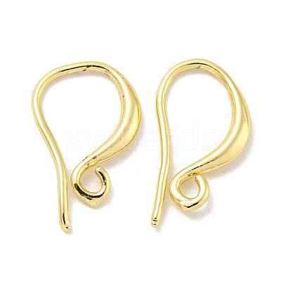 Brass Earring Hooks KK-L075-008LG-1