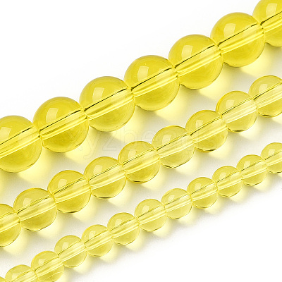 Transparent Glass Beads Strands GLAA-T032-T8mm-12-1