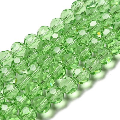 Transparent Glass Beads EGLA-A035-T10mm-D09-1