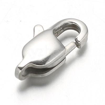 Tarnish Resistant 304 Stainless Steel Lobster Claw Clasps STAS-F094-05C-P-1