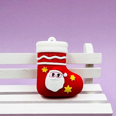 Christmas PVC Plastic Pendants KY-D018-01C-1
