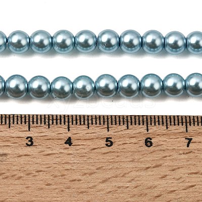 Eco-Friendly Grade A Glass Pearl Beads HY-J002-6mm-HX084-1