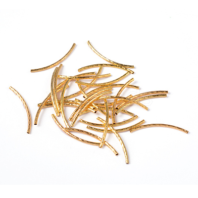 Brass Tube Beads X-KK-EC295-G-1