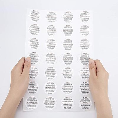 Coated Paper Label Stickers DIY-PH0013-13-1
