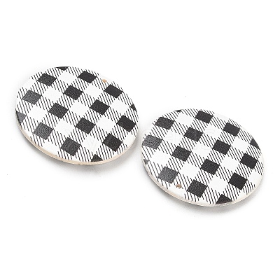 Schima Wood Double-faced Printed Pendants WD-CBAAE3D-01F-1