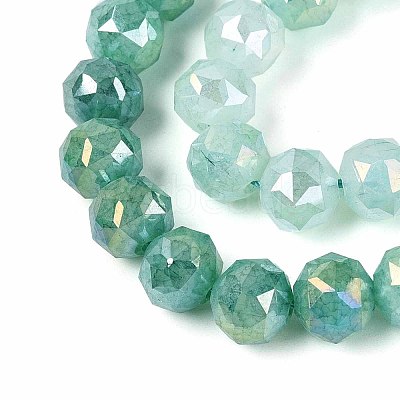 Anti-Tarnish Electroplate Glass Beads Strands GLAA-N064-10mm-06-1