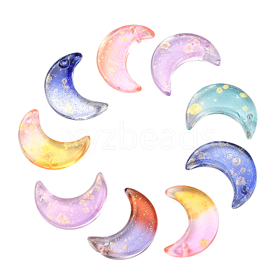 100Pcs 5 Colors Glass Pendants GLAA-CJ0001-64-1