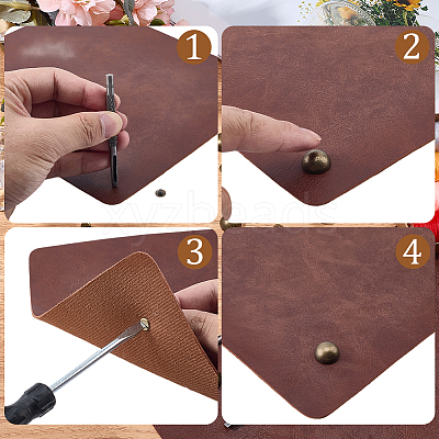 20 Bags Alloy Studs Rivets FIND-CL0002-03AB-1