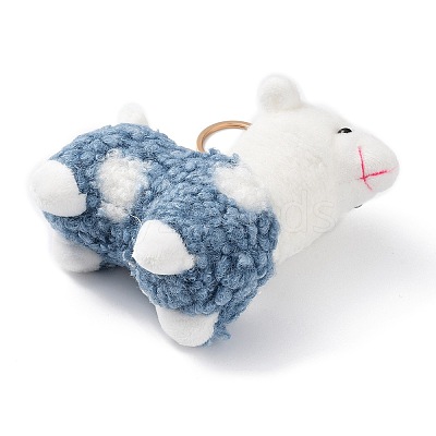 Cute Alpaca Cotton Keychain LS-KEYC-A012-02D-1