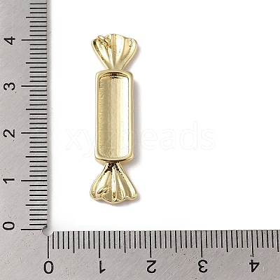 Rack Plating Brass Enamel Connector Charms KK-B092-23G-1