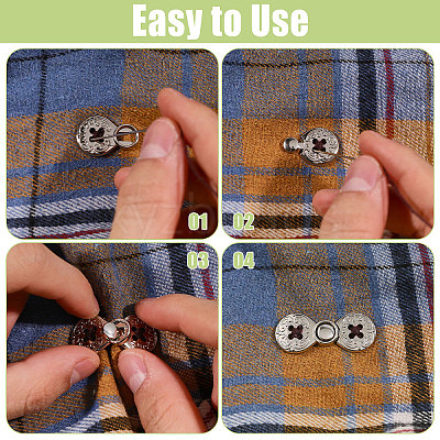 Zinc Alloy Snap Lock Clasps LS-FIND-WH0149-96P-1