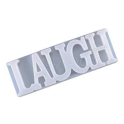 DIY Word Laugh Silicone Molds X-DIY-K017-05-1