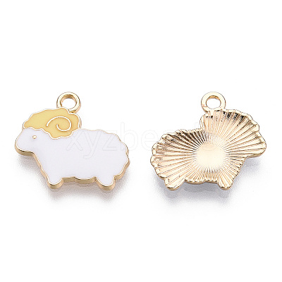 Alloy Enamel Pendants FIND-N048-024A-1