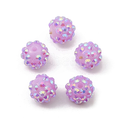AB-Color Resin Rhinestone Beads RESI-S315-10x12-10-1