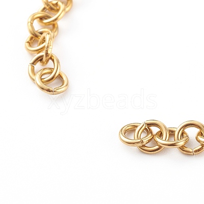 304 Stainless Steel Rolo Chain Bracelet Makings AJEW-JB00939-1