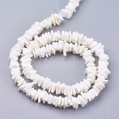 Natural Sea Shell Beads Strands X-BSHE-K012-08E-1