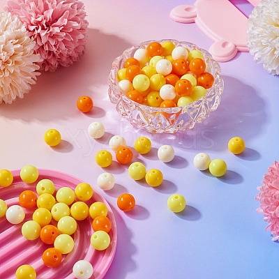 Opaque Acrylic Beads OACR-TAC0014-06C-1