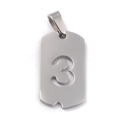 Non-Tarnish 304 Stainless Steel Pendants STAS-O127-B03-1