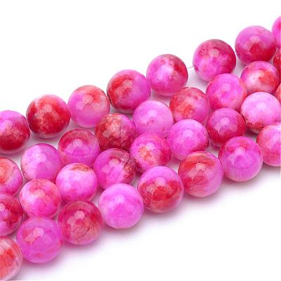 Natural Dyed Persian Jade Gemstone Bead Strands G-R271-6mm-XP07-1