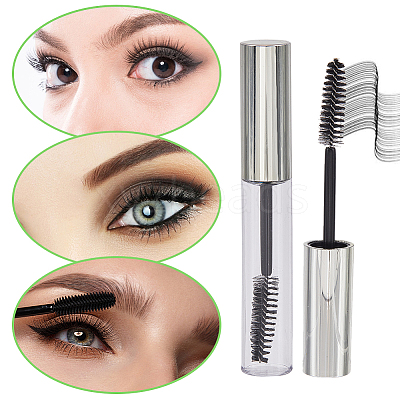 10Pcs DIY Plastic Empty Eyelash Bottle with 4Pcs 2ml Disposable Plastic Dropper with 2Pcs Mini Transparent Plastic Funnel Hopper MRMJ-GF0001-53C-1