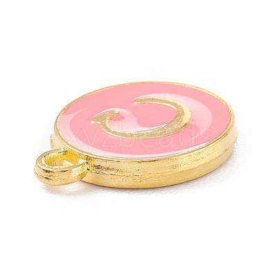 Initial Letter A~Z Alphabet Enamel Charms ENAM-Q437-14-1