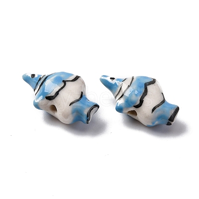 Handmade Porcelain Beads PORC-R002-02G-1