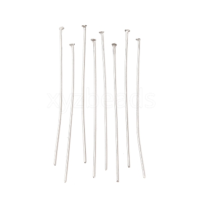 Tarnish Resistant Jewelry Tools and Equipment Decorative Stainless Steel Flat Head Pins X-STAS-E023-0.6x40mm-1