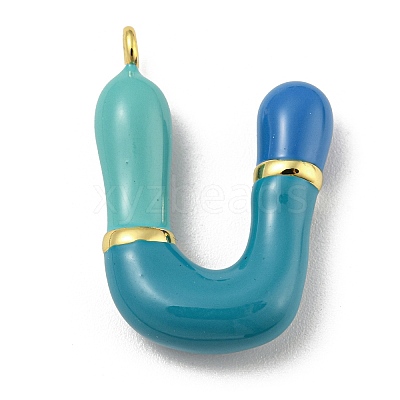 Brass Enamel Pendants KK-E093-03G-U-1