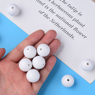 Opaque Acrylic Beads MACR-S370-C20mm-01-1