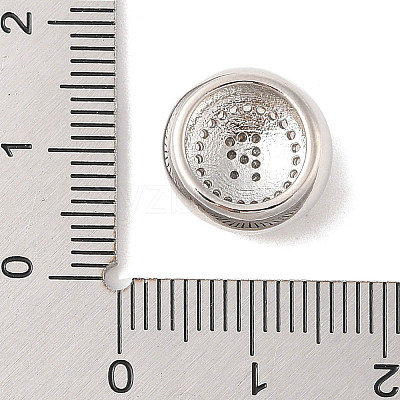 Rack Plating Brass & Cubic Zirconia Pendants KK-Z047-07P-R-RS-1