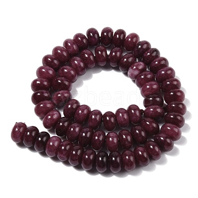 Dyed Natural White Jade Beads Strands G-G107-A19-01-1