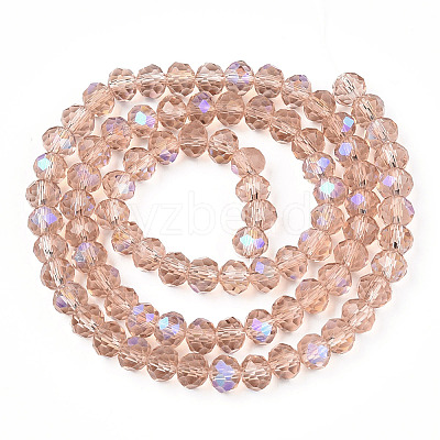 Electroplate Glass Beads Strands EGLA-A034-T8mm-L22-1