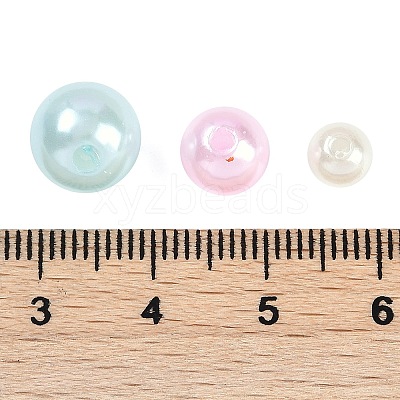 ABS Plastic Imitation Pearl Beads KY-G030-01B-1