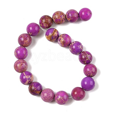 Dyed Natural Regalite/Imperial Jasper/Sea Sediment Jasper Beads Strands G-B124-C03-12-1