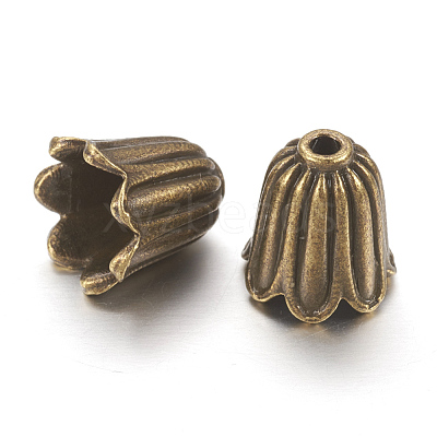 Tibetan Style Alloy Bead Caps X-TIBEB-00864-AB-NR-1