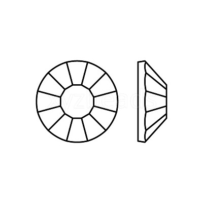 Preciosa® Crystal Hotfix Flatback Stones Y-PRC-HSS10-10070-1