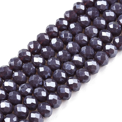 Electroplate Glass Beads Strands EGLA-A044-P3mm-A11-1